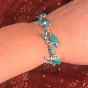 Gorgeous Til aqua dolphins 🐬 bracelet
